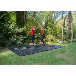 Exit - Trampolín deportivo de suelo Dynamic 275 x 458 negro Camas Elásticas