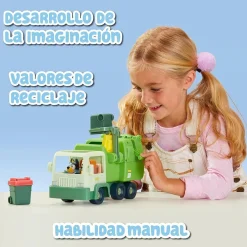 - Bluey - Camión de juguete educativo sobre reciclaje con figura de perrito y accesorios ㅤ*FAMOSA Clearance