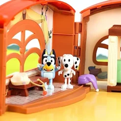 Clearance - Bluey - Pack 4 Figuras articuladas de personajes de Serie de Dibujos Animados ㅤ Coleccionables Y Mini Mundos