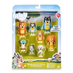 - Bluey - Pack Figuras Familia y Compañeros de Colección Serie Dibujos Infantil ㅤ*FAMOSA Hot