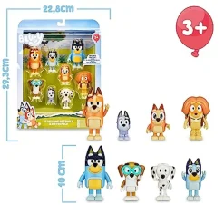- Bluey - Pack Figuras Familia y Compañeros de Colección Serie Dibujos Infantil ㅤ*FAMOSA Hot