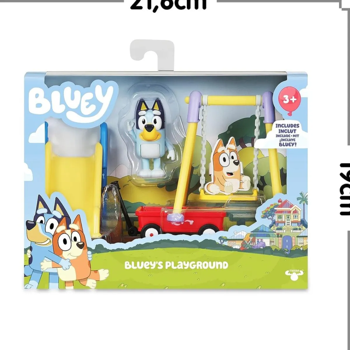 Hot - Bluey - Set de Juguete Parque Mini Playset con Figura articulada de Perrito, Serie de Dibujos Animados ㅤ Coleccionables Y Mini Mundos