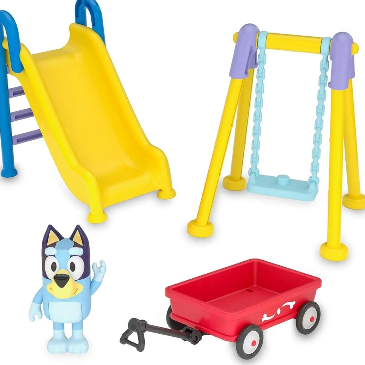 Hot - Bluey - Set de Juguete Parque Mini Playset con Figura articulada de Perrito, Serie de Dibujos Animados ㅤ Coleccionables Y Mini Mundos
