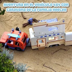 Outlet - Bluey - Vehículo de vacaciones con tablas de surf y figurita articulada ㅤ Coleccionables Y Mini Mundos