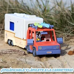Outlet - Bluey - Vehículo de vacaciones con tablas de surf y figurita articulada ㅤ Coleccionables Y Mini Mundos