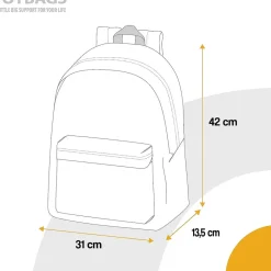 Famosa - Fortnite - Mochila escolar multicolor grande Fortnite Durrr Americana Unisex*TOYS