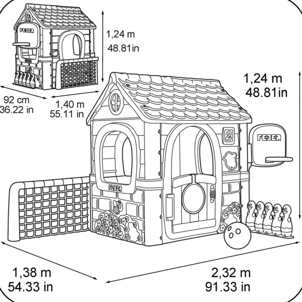 - Casa multiactividades 6 en 1 Casas