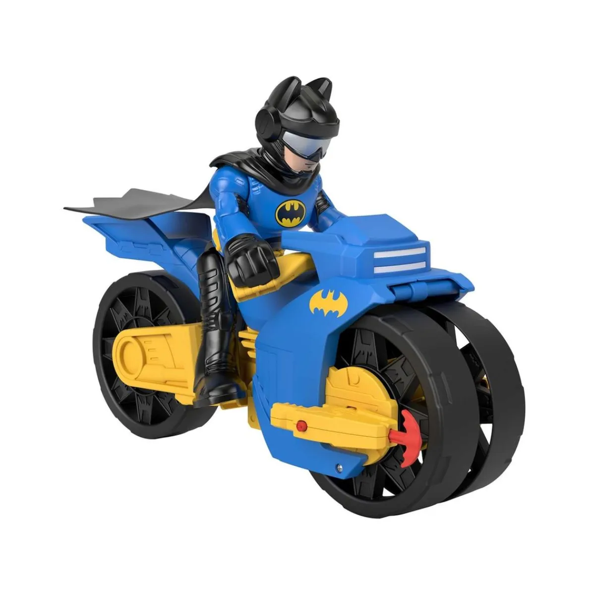 New Fisher Price - Batman - Vehículo de juguete Imaginext DC Super Friends Batman con Moto XL ㅤ Coleccionables Y Mini Mundos