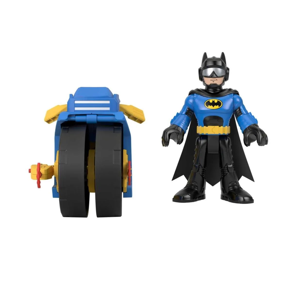 New Fisher Price - Batman - Vehículo de juguete Imaginext DC Super Friends Batman con Moto XL ㅤ Coleccionables Y Mini Mundos