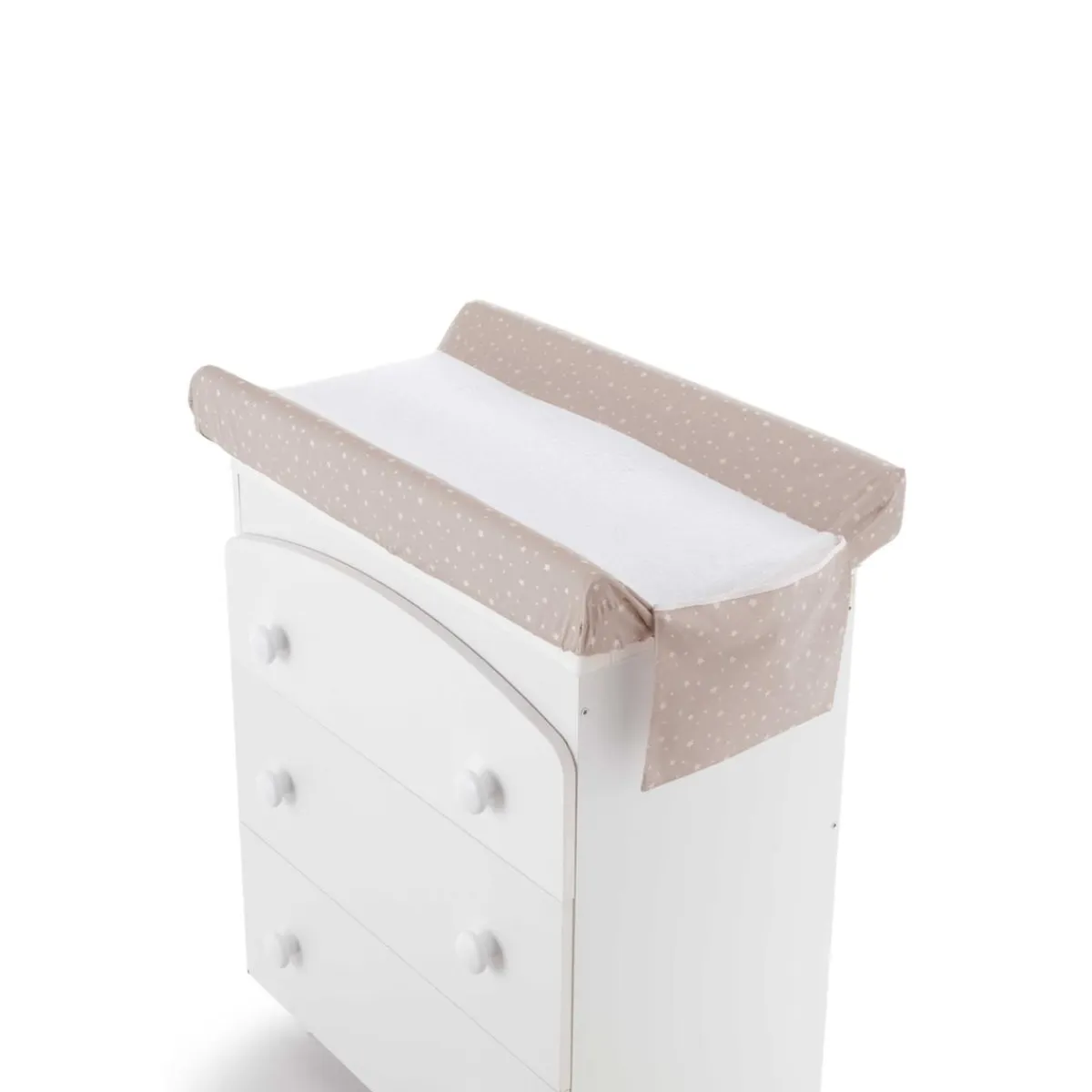 Funda cambiador estrellas gris 50x81 Descanso·Muebles Cambiador