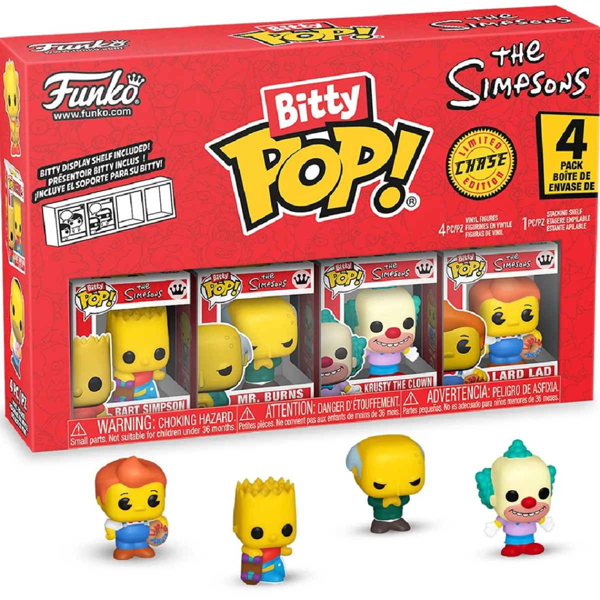 Best Funko Bitty Pop! - The Simpsons - Pack de 4 Figuras (Varios Modelos) Friki Zone