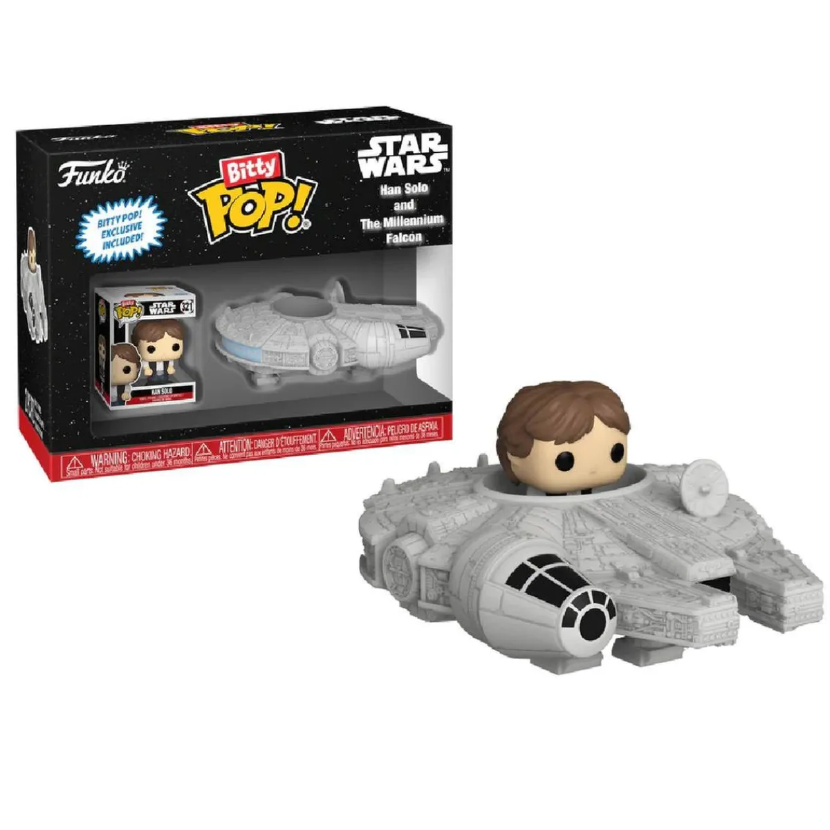 Outlet Funko Bitty Pop! Rides - Star Wars - Han Solo con el Halcón Milenario Friki Zone