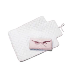 Outlet - Cambiador plegable piqué rosa Descanso·Muebles Cambiador