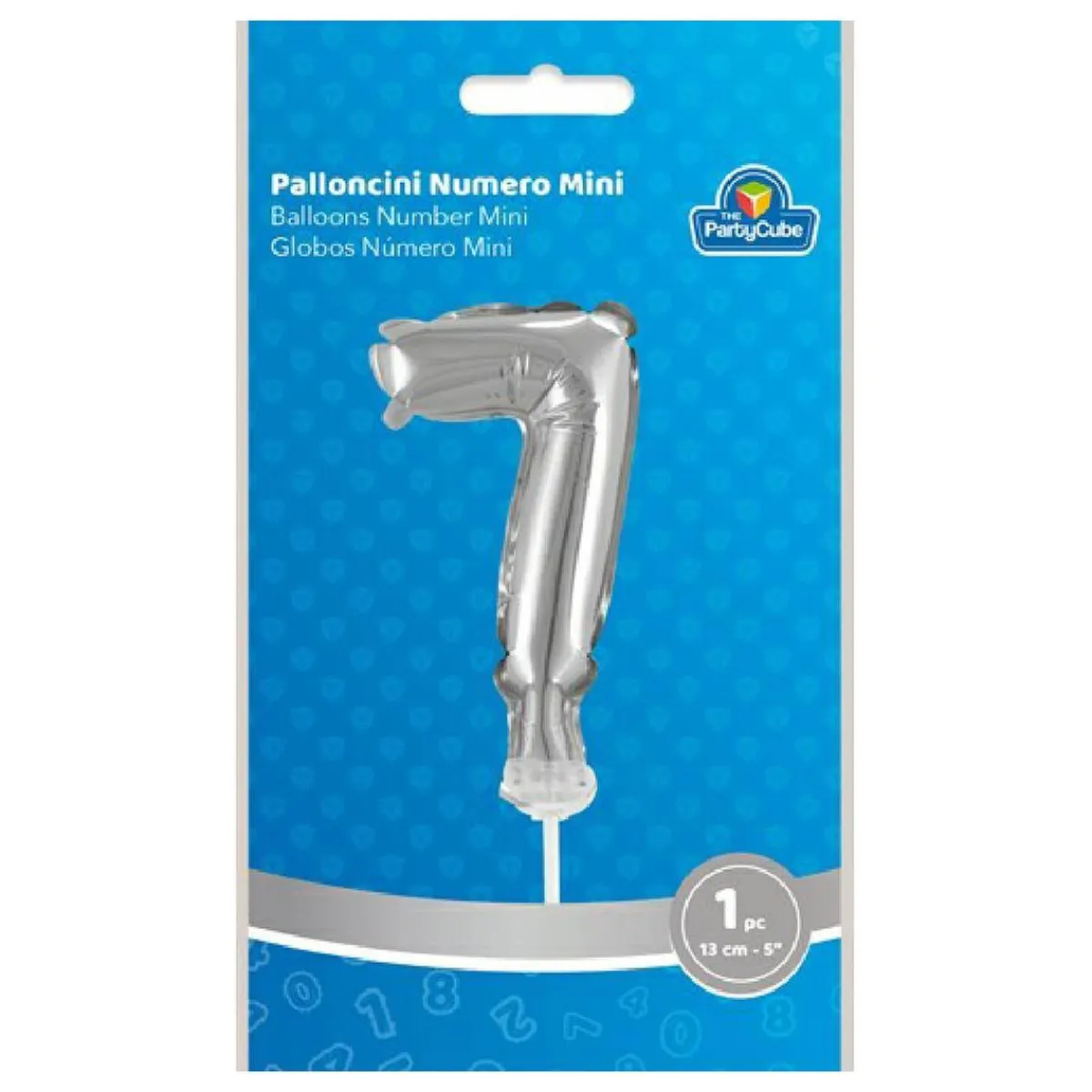 Globo aluminio plateado número 7*TOYS "R" US Outlet