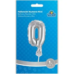 Best Globo aluminio plateado número 0 Artículos De Fiesta Y Regalos