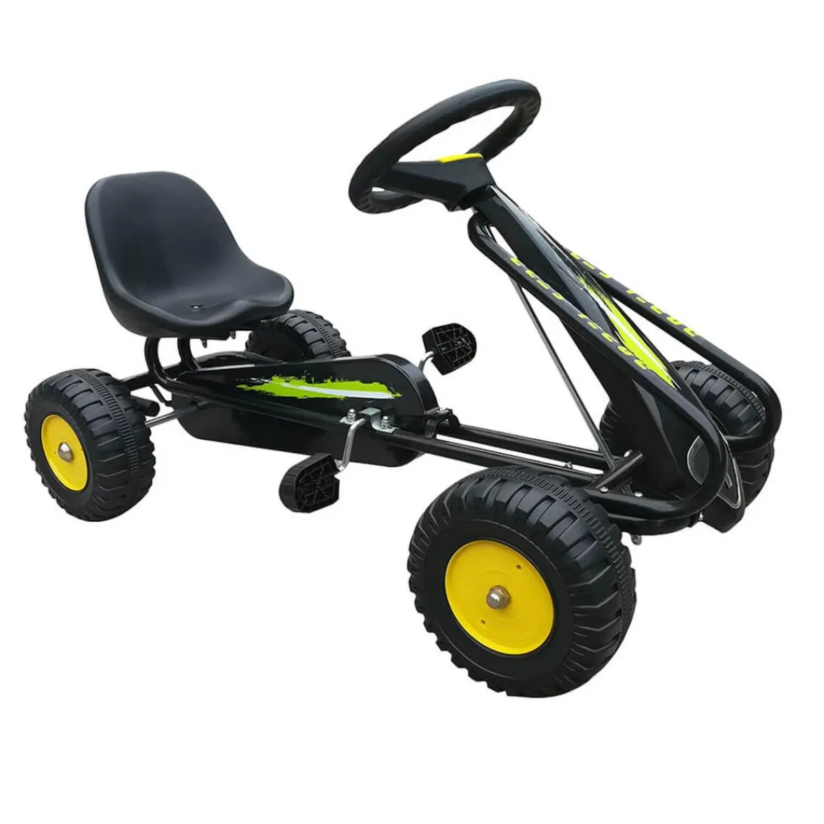 Go Kart Coche a pedales amarillo*PL OCIOTRENDS Clearance
