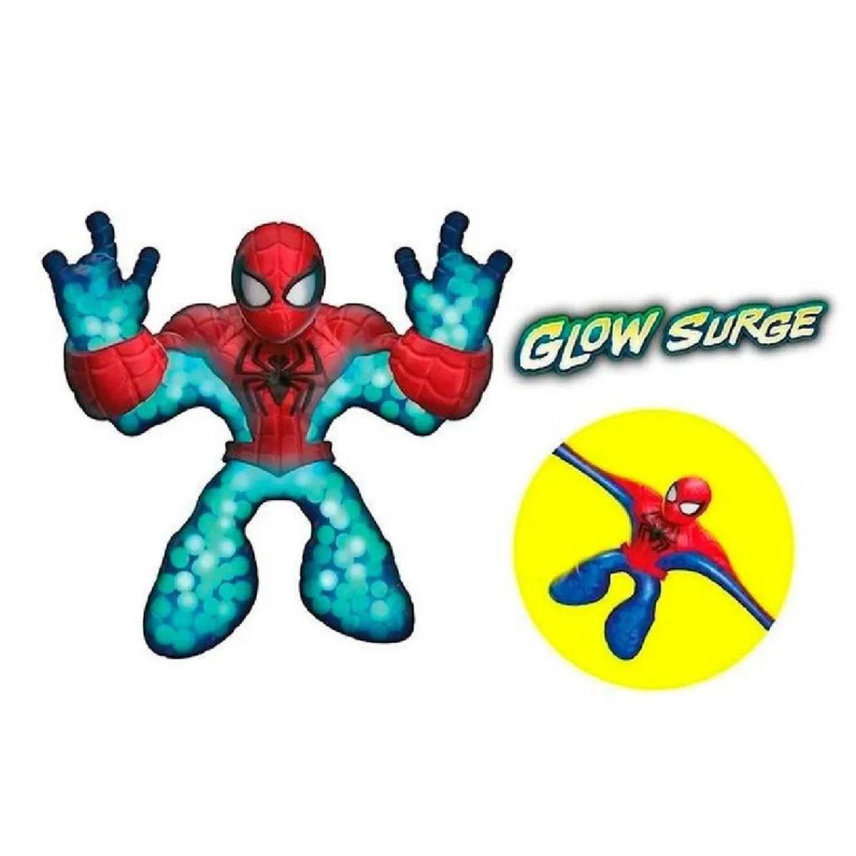 Goo Jit Zu - Figura Glow Surge Spider-man Figuras De Acción