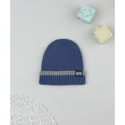 Gorro azul de niño NYC*Prenatal Hot