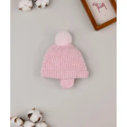 Gorro de lana con pompón Primeras Salidas·Gorros, Viseras Y Manoplas|Recién Nacido·Primeras Salidas