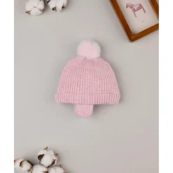 Gorro de lana con pompón Primeras Salidas·Gorros, Viseras Y Manoplas|Recién Nacido·Primeras Salidas