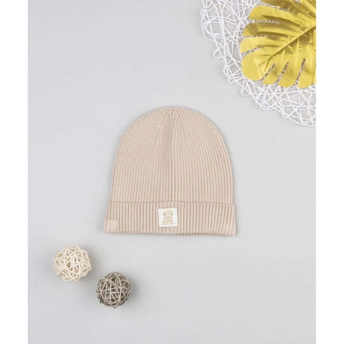 Best Gorro niña beige de canalé con Minnie Calzado Y Accesorios·Accesorios Y Complementos