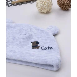 Gorro niño gris con perrito*Prenatal