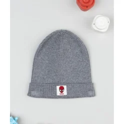 Gorro niño gris de canalé con Spiderman*Prenatal Discount
