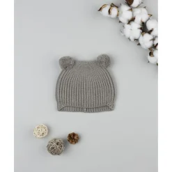 Gorro tricot de niño verde con orejas*Prenatal Discount
