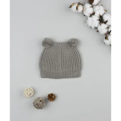 Gorro tricot de niño verde con orejas*Prenatal Discount