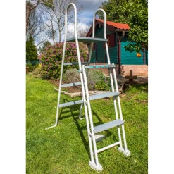 Best - Escalera de 134 cm para piscinas de 120-132 cm Accesorios|Piscinas