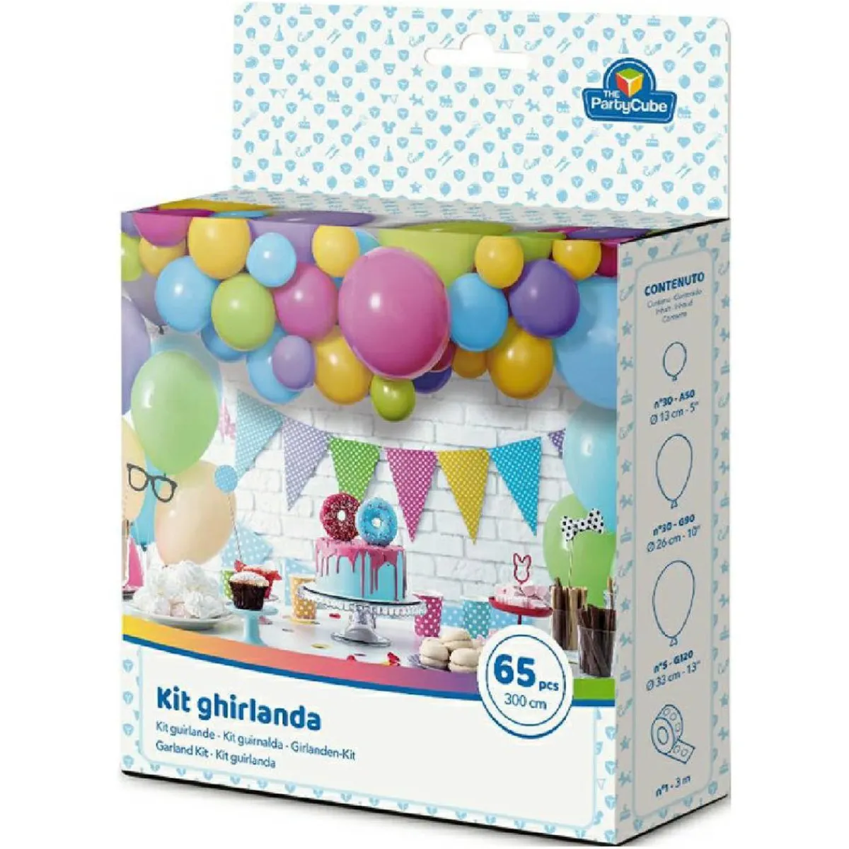 Best Guirnalda 3 metros con 65 piezas Artículos De Fiesta Y Regalos