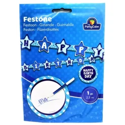 Guirnalda azul personalizable Happy Birthday*TOYS "R" US Outlet