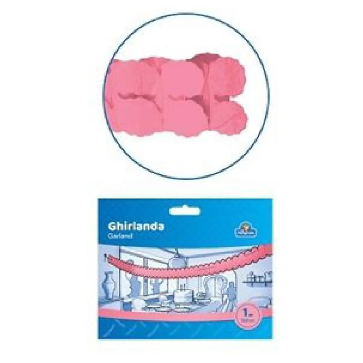 Discount Guirnalda de papel rosa Artículos De Fiesta Y Regalos