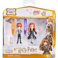 Online - Ron y Ginny - Pack 2 figuras Coleccionables Y Mini Mundos