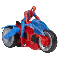 Hasbro - Spider-man - Moto Arácnida Spider-Man - Set de Juego con Figura y Proyectiles ㅤ*HASBRO IBERIA New