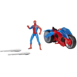 Hasbro - Spider-man - Moto Arácnida Spider-Man - Set de Juego con Figura y Proyectiles ㅤ*HASBRO IBERIA New