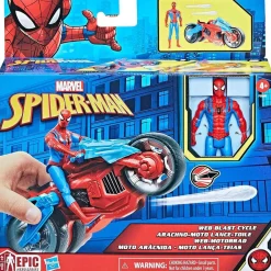 Hasbro - Spider-man - Moto Arácnida Spider-Man - Set de Juego con Figura y Proyectiles ㅤ*HASBRO IBERIA New