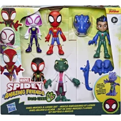 Outlet Hasbro - Spidey and his Amazing Friends - Set de Dino Heroes y Lizard Coleccionables Y Mini Mundos
