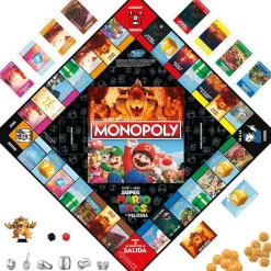 Hasbro - Super Mario - Monopoly edición película Super Mario Bros con token Bowser*TOYS 