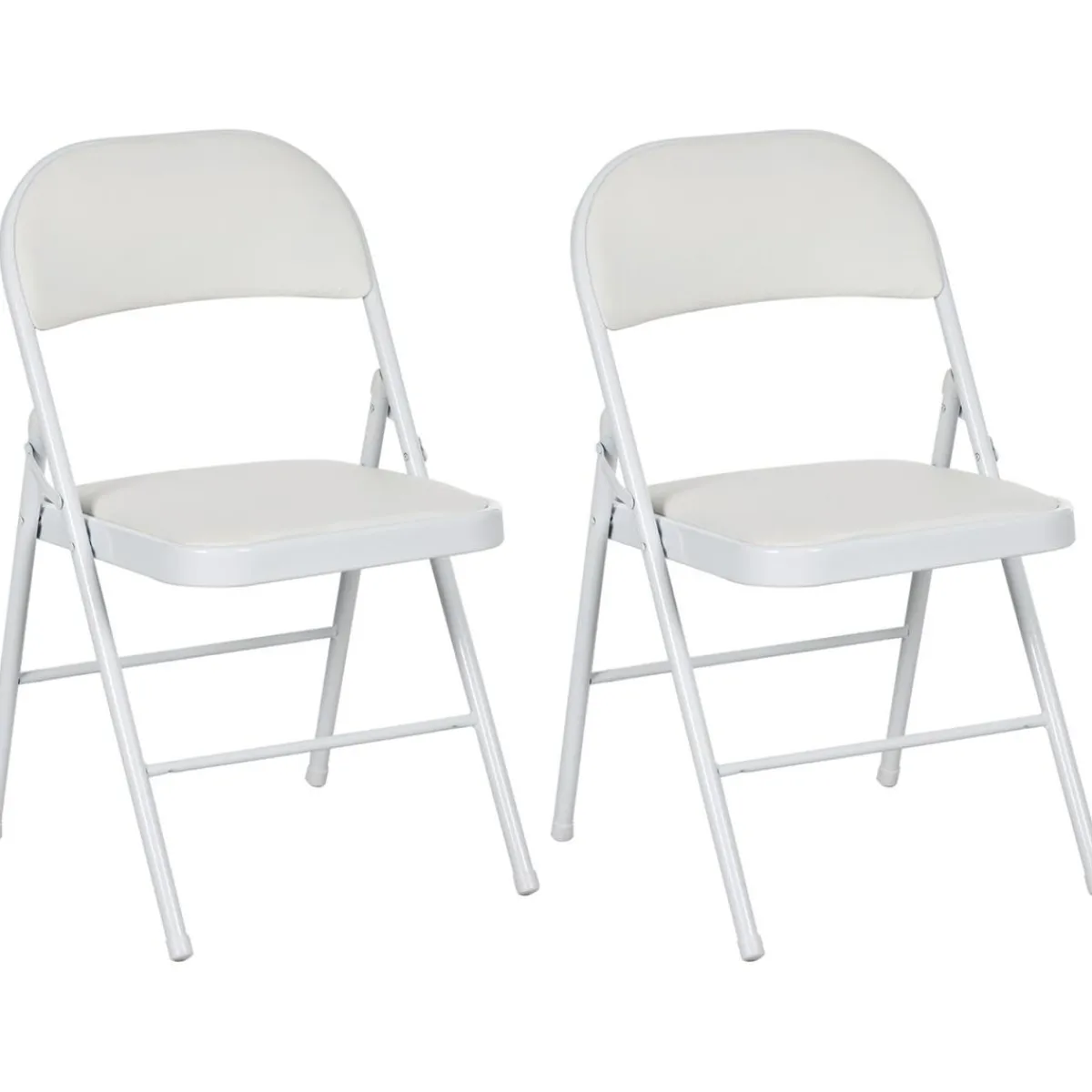 Online - 2 sillas plegables Blanco Estilo De Vida