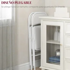 Online - 2 sillas plegables Blanco Estilo De Vida