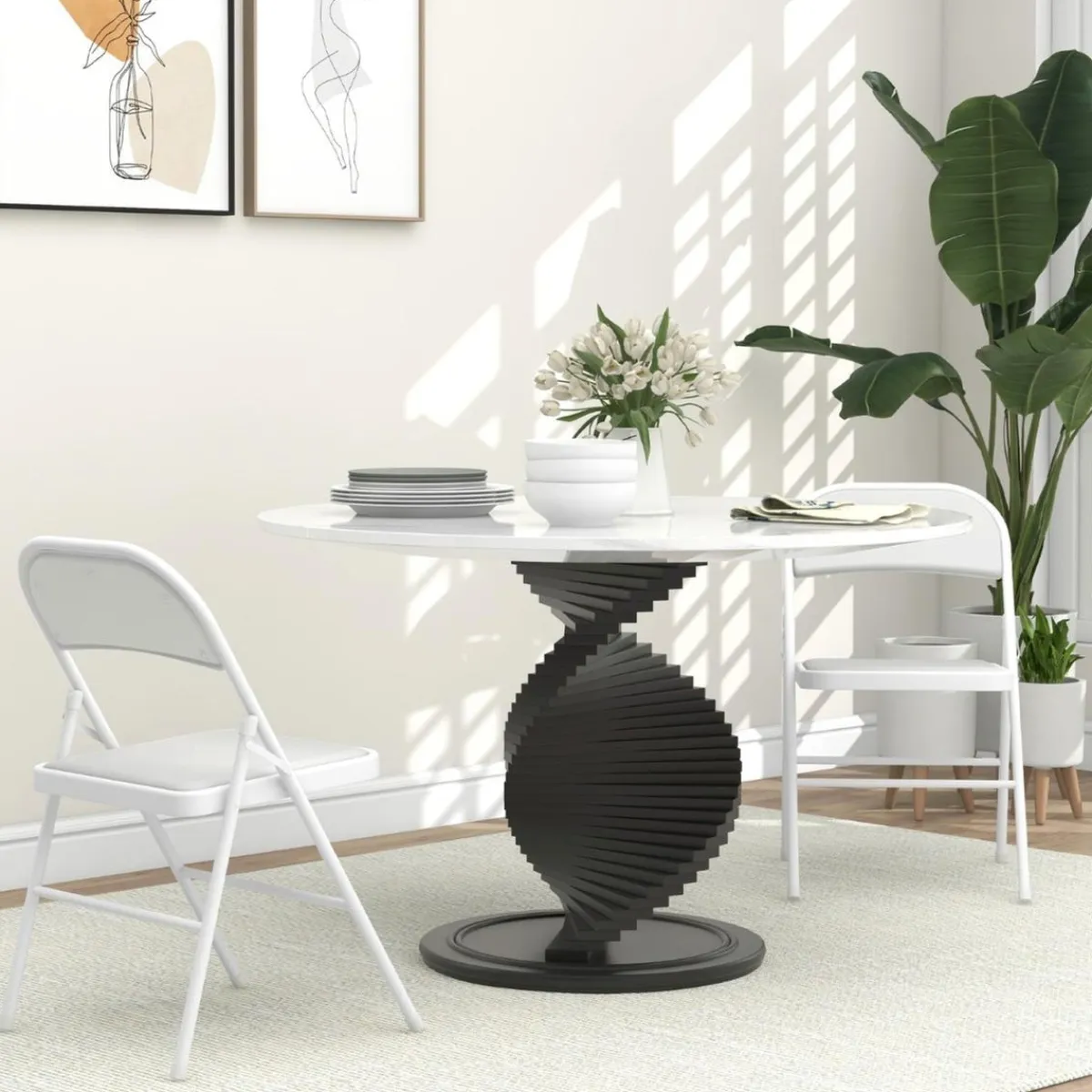 Online - 2 sillas plegables Blanco Estilo De Vida