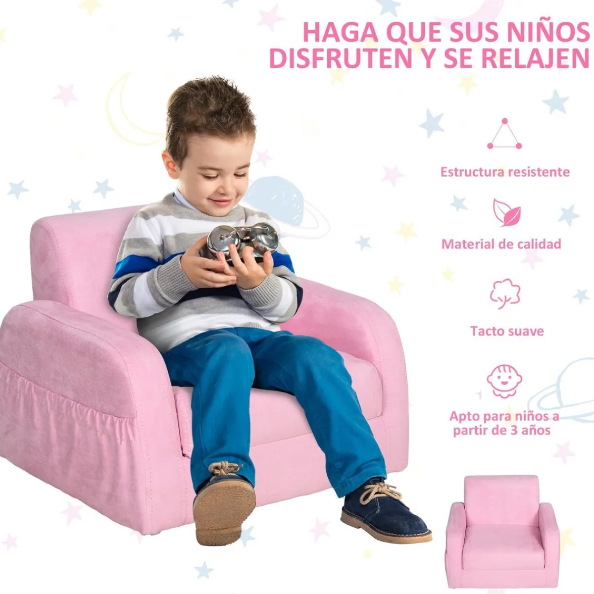 - Sillón reclinable para niños*Homcom Outlet