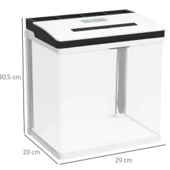Homcom - Acuario 13L con filtro e iluminación*PawHut Online