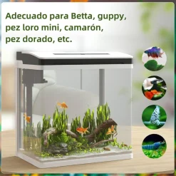 Homcom - Acuario 13L con filtro e iluminación*PawHut Online