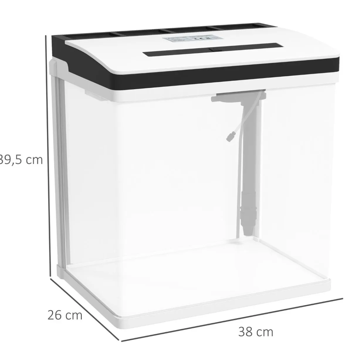 Best Homcom - Acuario 28L con filtro e iluminación Steam