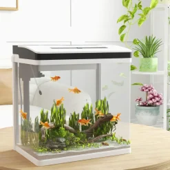 Best Homcom - Acuario 28L con filtro e iluminación Steam