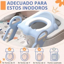 - Adaptador WC plegable Azul y Blanco*Homcom Hot