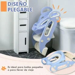 - Adaptador WC plegable Azul y Blanco*Homcom Hot