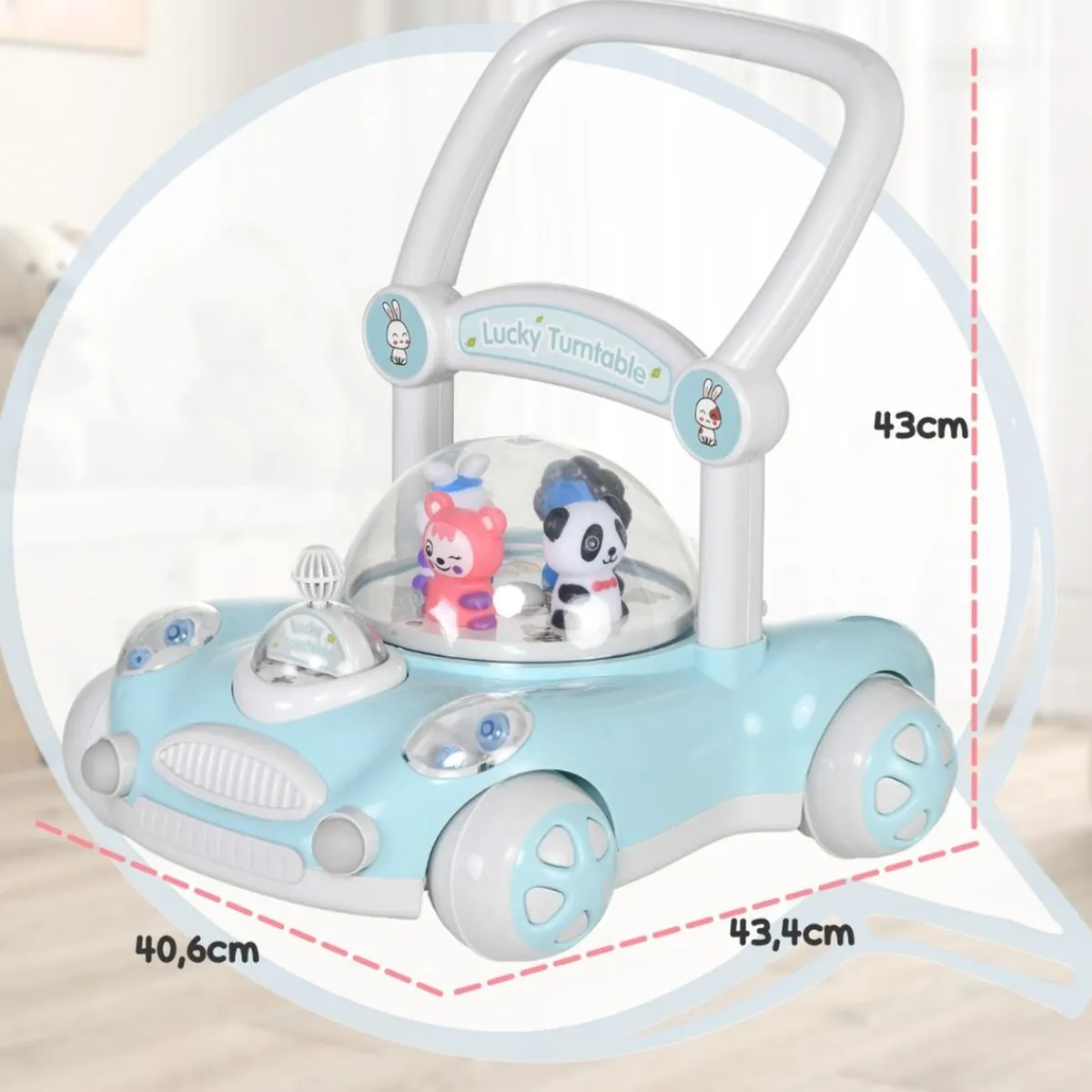 Homcom - Andador Azul para bebés*AIYAPLAY Sale